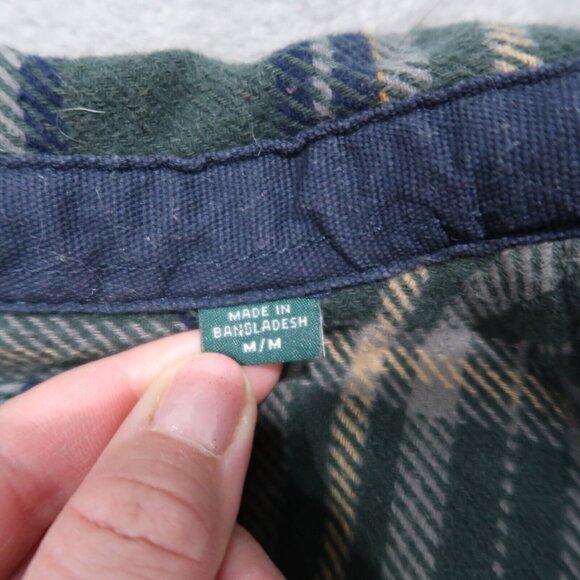 Woolrich Shirt Mens M Green Brawny Flannel Plaid Shacket Button Down Outdoors - Picture 10 of 16